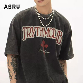 ASRV เสื้อยืด ใหม่ทุกวันคอกลมแขนสั้นผู้ชายเสื้อยืดแฟชั่นน้ำแบรนด์ ins เยาวชนยอดนิยม