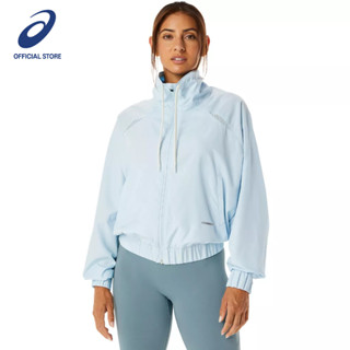 ASICS :  WOMEN ACTIBREEZE WOVEN JACKET WOMEN TRAINING แจ็คเกต ผู้หญิง เสื้อ แจ็คเกต ของแท้  SKY