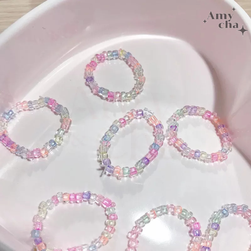 candy-ring-แหวนลูกปัด-สีลูกกวาด