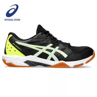 ASICS :  GEL-ROCKET 11 MEN CPS ผู้ชาย รองเท้าสำหรับกีฬาในร่ม ของแท้ หน้ากว้าง 2E BLACK/WHITE