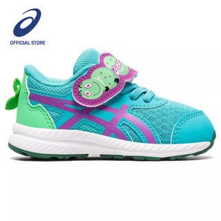 ASICS :  CONTEND 8 TS SCHOOL YARD KIDS RUNNING เด็ก รองเท้าวิ่ง ของแท้  SEA GLASS/ORCHID