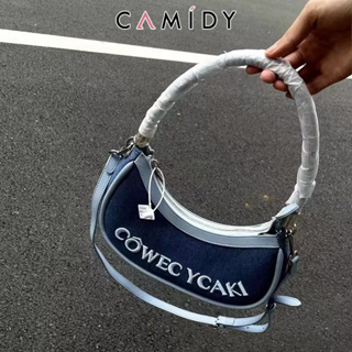 Camidy ยอดนิยมแบรนด์อินเทรนด์ใหม่เย็บเฉพาะตัวตัดกันตัวอักษรรักแร้กระเป๋าแฟชั่นกระเป๋าสะพายข้าง