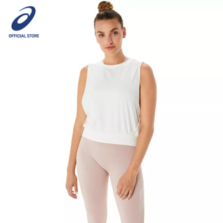 ASICS :  WOMEN NAGINO FLEX SLEEVELESS TOP WOMEN TRAINING เสื้อ ผู้หญิง เสื้อ เสื้อกล้าม ของแท้  CREAM