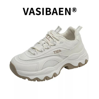 VASIBAEN ใหม่ซอกมัฟฟินหนาด้านล่างนักเรียนหญิงสีบล็อกสถานียุโรปกีฬารองเท้าผู้หญิงเดียว pops