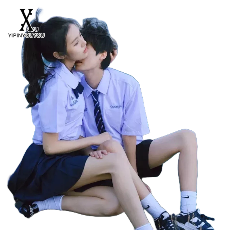 yipinyouyou-เสื้อเชิ้ตผู้ชายแขนสั้น-ชุดนักเรียนไทย-เสื้อเชิ้ตแขนสั้น-สาวต้องห้ามรักแรกเหวินเหวินเสื้อเชิ้ตแขนสั้น-ชุดสูท-jk