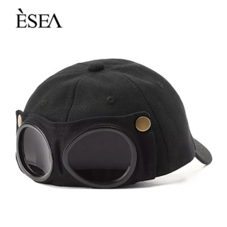 ESEA หมวกผู้ชาย เวอร์ชั่นเกาหลี ใส่แว่น บุคลิกภาพ อินเทรนด์ แว่นกันแดด หมวกเบสบอล