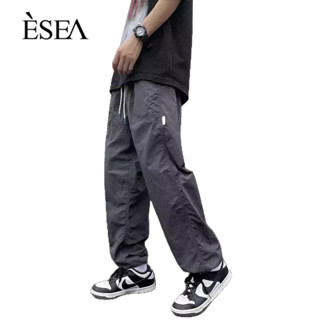 ESEA กางเกงผู้ชาย เด็กชายและเด็กหญิง เวอร์ชั่นเกาหลี อินเทรนด์ ฮิปฮอป เข้าได้กับทุกแบบสบาย ๆ ในกางเกงคาร์โก้ขากว้างทรงหลวม