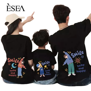 ESEA เสื้อยืดผู้ชาย ลำลอง หลวม สบาย สไตล์เกาหลี เสื้อยืดผู้ชาย สไตล์ต่างประเทศ ไฮเอนด์ คู่ แขนสั้น