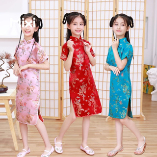 MIX สาว Cheongsam Retro สไตล์ตะวันตกปรับปรุงชุดเจ้าหญิงสไตล์จีนเด็ก Tang Suit MIX149