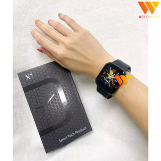 ภาพขนาดย่อสินค้าใหม่ Smart Watch X7 นาฬิกาอัจฉริยะ สัมผัสได้เต็มจอ รองรับภาษาไทย วัดชีพจร watch6 เปลี่ยนรูปได้โทรได้ นาฬิกาข้อมือ