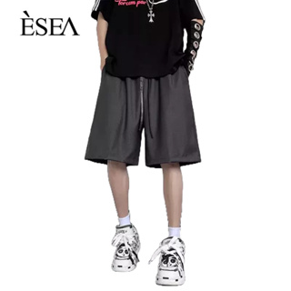 ESEA กางเกงขาสั้นผู้ชาย, ทรงหลวม, เทรนด์วัยรุ่น, แฟชั่นลําลอง, กางเกงขาสั้นกีฬาผู้ชาย
