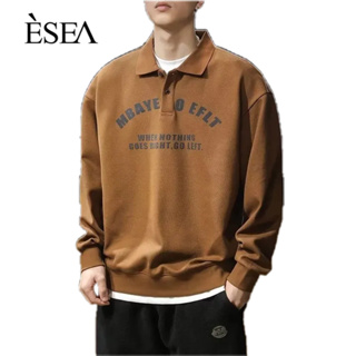 ESEA เสื้อสเวตเตอร์ผู้ชายแบรนด์อินเทรนด์ INS สไตล์ฤดูใบไม้ผลิและฤดูใบไม้ร่วงแฟชั่นสไตล์ยุโรปและอเมริกาแฟชั่นยอดนิยมเยาวชนญี่ปุ่นเสื้อสเวตเตอร์ผู้ชาย