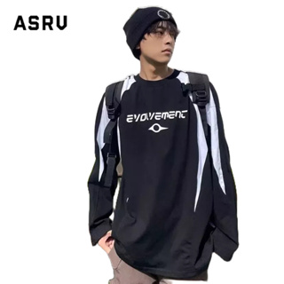 ASRV เสื้อกันหนาวผู้ชายรอบคอ 2023 ฤดูใบไม้ผลิและฤดูใบไม้ร่วงยี่ห้อรอบคอลมขี้เกียจหลวมอเนกประสงค์เสื้อคู่