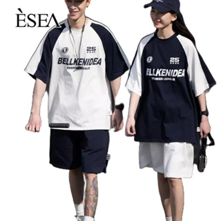 ESEA ผู้ชายเสื้อยืดเฉพาะการแข่งขันทั้งหมดขนาดใหญ่หลวมผู้ชายเสื้อยืดออกแบบแขนสั้น