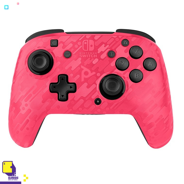 nsw-pdp-faceoff-wireless-deluxe-controller-pink-camo-เกมส์-nintendo-switch