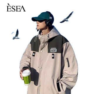 ESEA เสื้อโค้ทผู้ชายอินเทรนด์ใหม่ฤดูใบไม้ผลิและฤดูใบไม้ร่วงปกแฟชั่นแฟชั่นแขนยาวเยาวชนเสื้อผู้ชาย