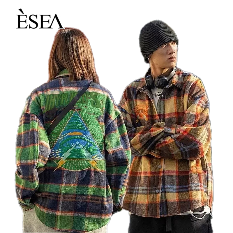 esea-เสื้อเชิ้ตแฟชั่นแขนยาวสำหรับผู้ชายขี้เกียจมาตรฐานความนิยมในวัยหนุ่มสาว