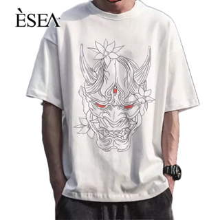 ESEA เสื้อผ้าโลงศพเกาลูนพิมพ์ลายเด็กนักเรียนเสื้อยืดแขนสั้น