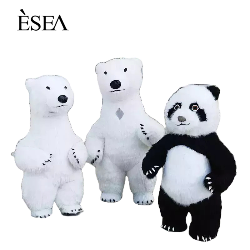 esea-ผู้ชายตุ๊กตาเครื่องแต่งกายอินเทอร์เน็ตคนดังพองยักษ์แพนด้าหมีขั้วโลกแสดงเหตุการณ์-ใบปลิวถนน-สวนสัตว์น่ารักพองตุ๊กตาเครื่องแต่งกาย