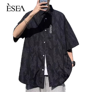 ESEA เสื้อเชิ้ตผู้ชาย, ฤดูร้อนป๊อป, พิมพ์หล่อ, เสื้อเชิ้ตผู้ชายลําลอง