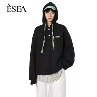 ESEA เสื้อสเวตเตอร์ผู้ชายฤดูใบไม้ผลิและฤดูใบไม้ร่วงใหม่สีบริสุทธิ์ที่เรียบง่ายหลวมผู้ชายสบาย ๆ กีฬาเสื้อสเวตเตอร์มีฮู้ด