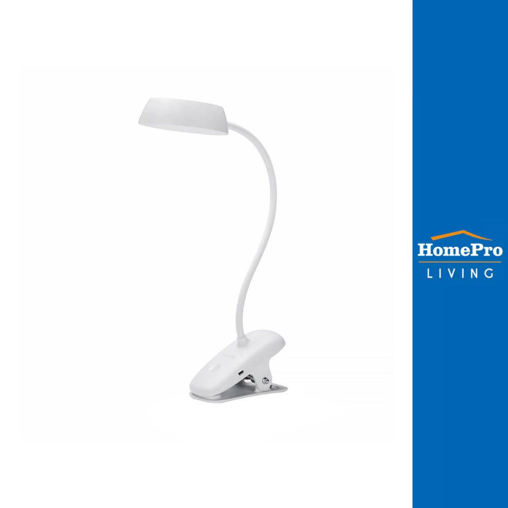 PHILIPS ไฟอ่านหนังสือ LED DONUTCLIP DSK201 สีขาว Shopee Thailand
