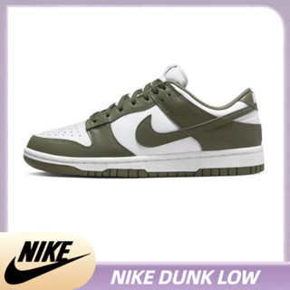 Nike Dunk Low Medium Olive แฟชั่น คลาสสิค สะดวกสบาย รองเท้าวิ่ง รองเท้ากีฬา