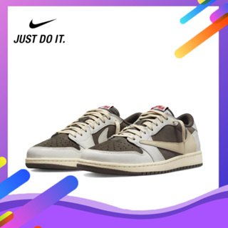 Nike Travis Scott x Jordan Air Jordan 1Low OGSP Sailand DM7866-162 ของแท้ 100% Sneakers