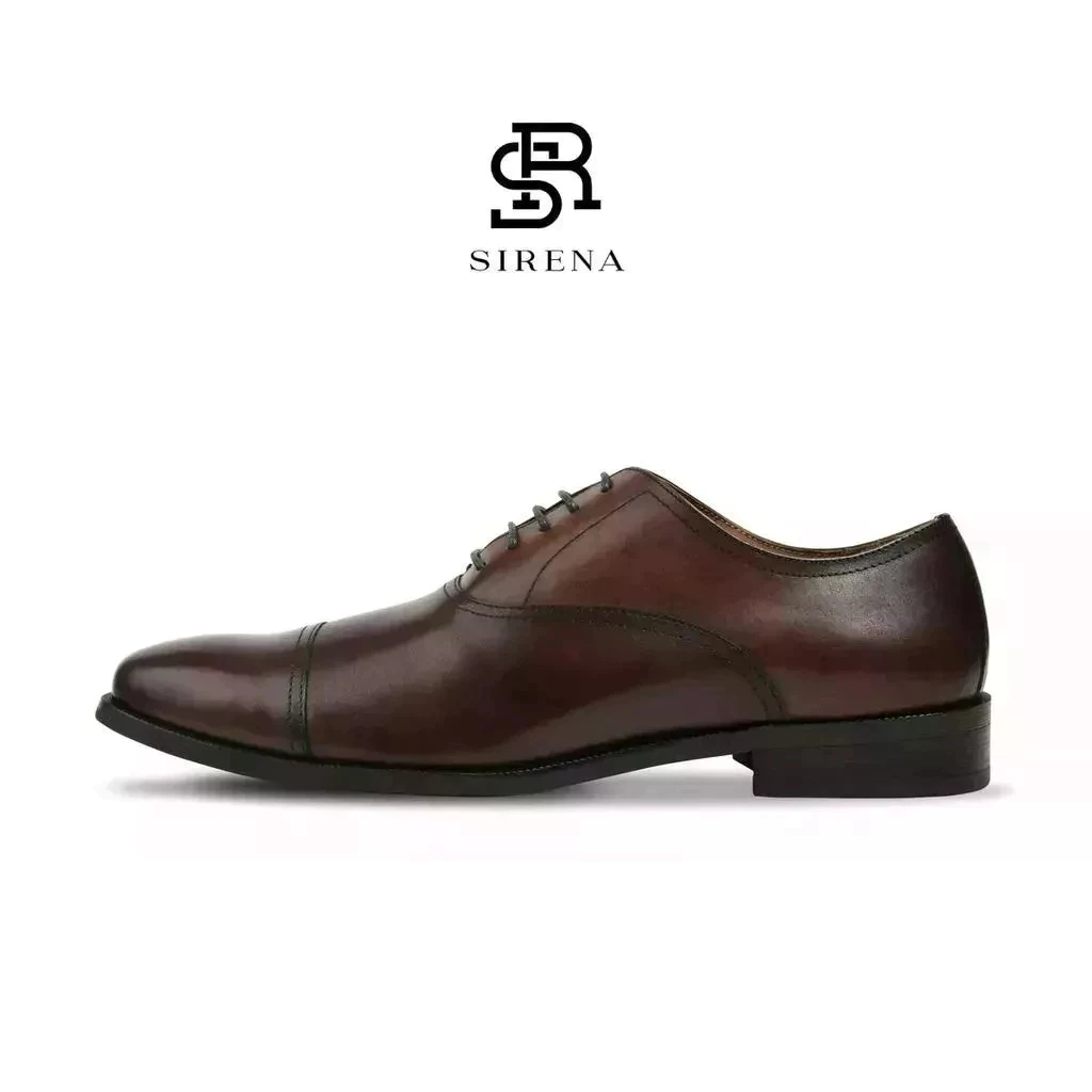 รูปภาพสินค้าแรกของPAUL & SIRENA รองเท้าหนังแท้ ส้น 1.5 นิ้ว รุ่น DAVID สีน้ำตาลเข้ม  รองเท้าหนังผู้ชาย