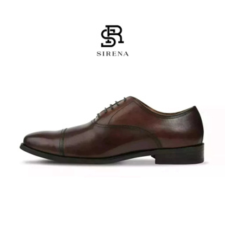 สินค้า PAUL & SIRENA รองเท้าหนังแท้ ส้น 1.5 นิ้ว รุ่น DAVID สีน้ำตาลเข้ม | รองเท้าหนังผู้ชาย
