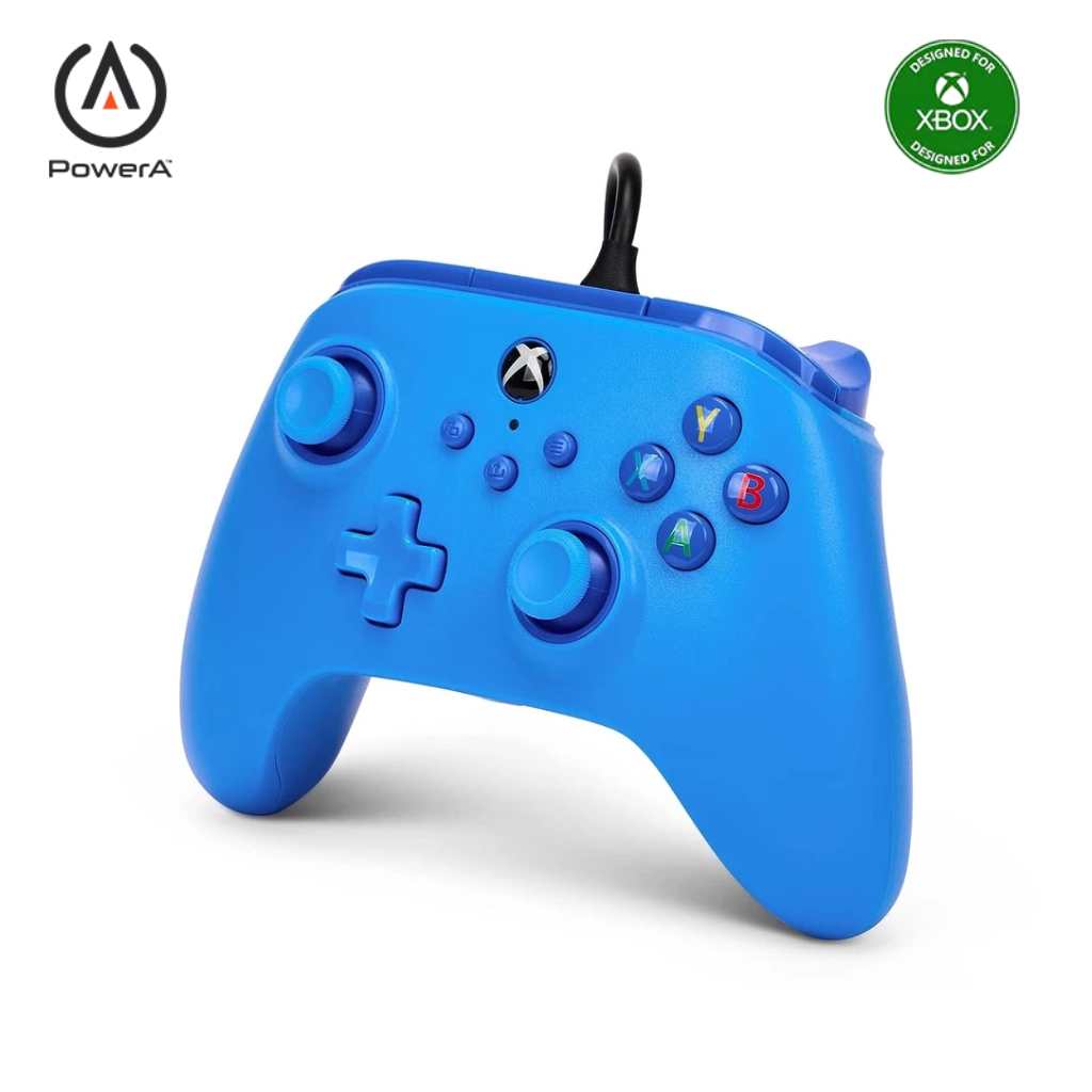 PowerA Wired Controller for Xbox Series X|S – Blue (Officially Licensed ...
