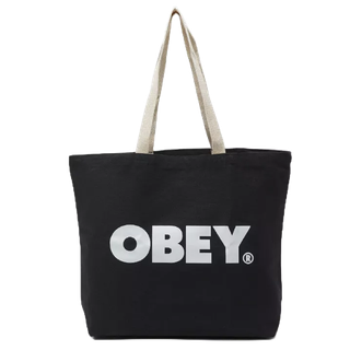 OBEY กระเป๋าผ้าสะพายข้าง รุ่น BOLD TOTE BAG สี BLACK