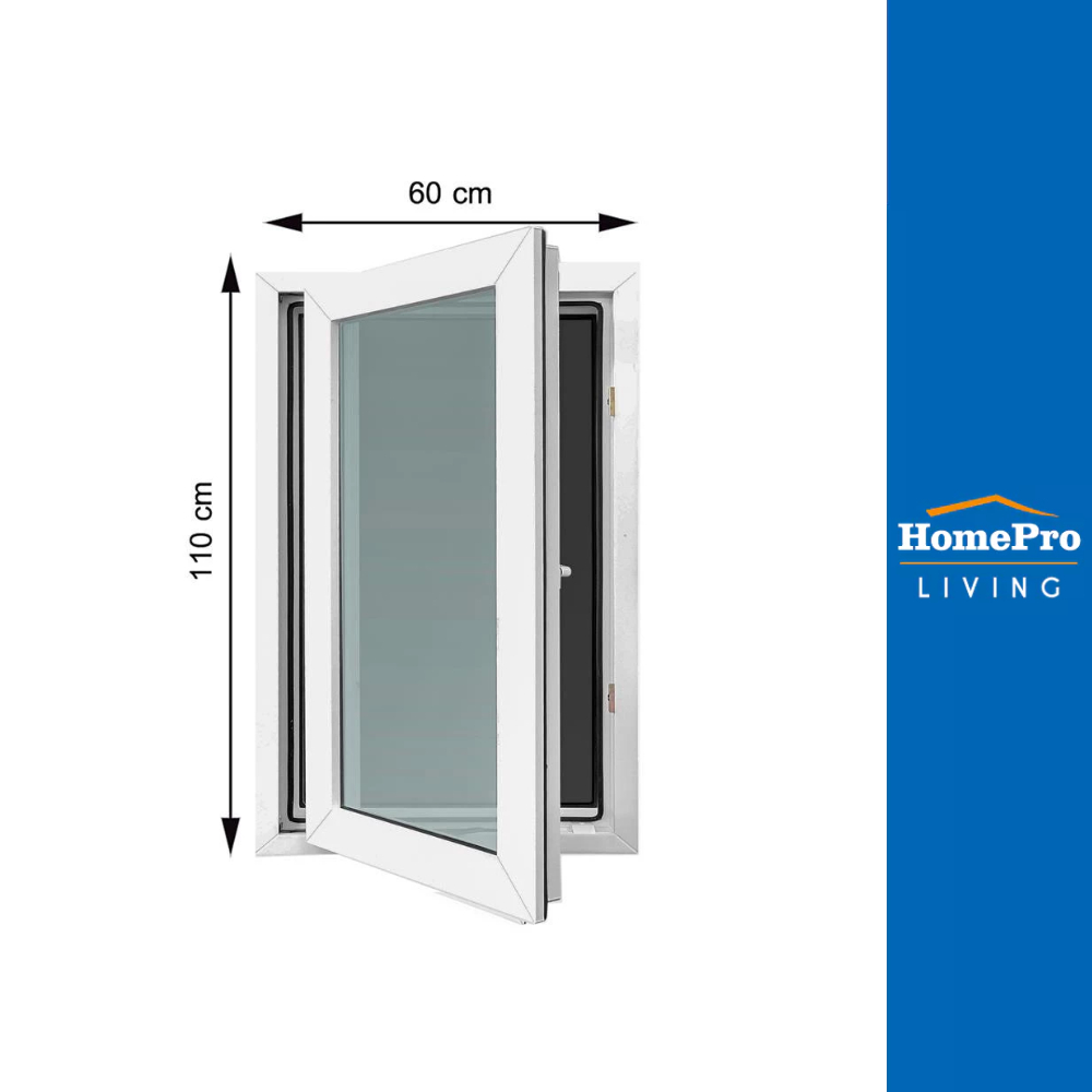 วินโดว์ เอเชีย หน้าต่างบานเปิด UPVC มุ้ง WINDOW ASIA 60X110 ซม. สีขาว ...