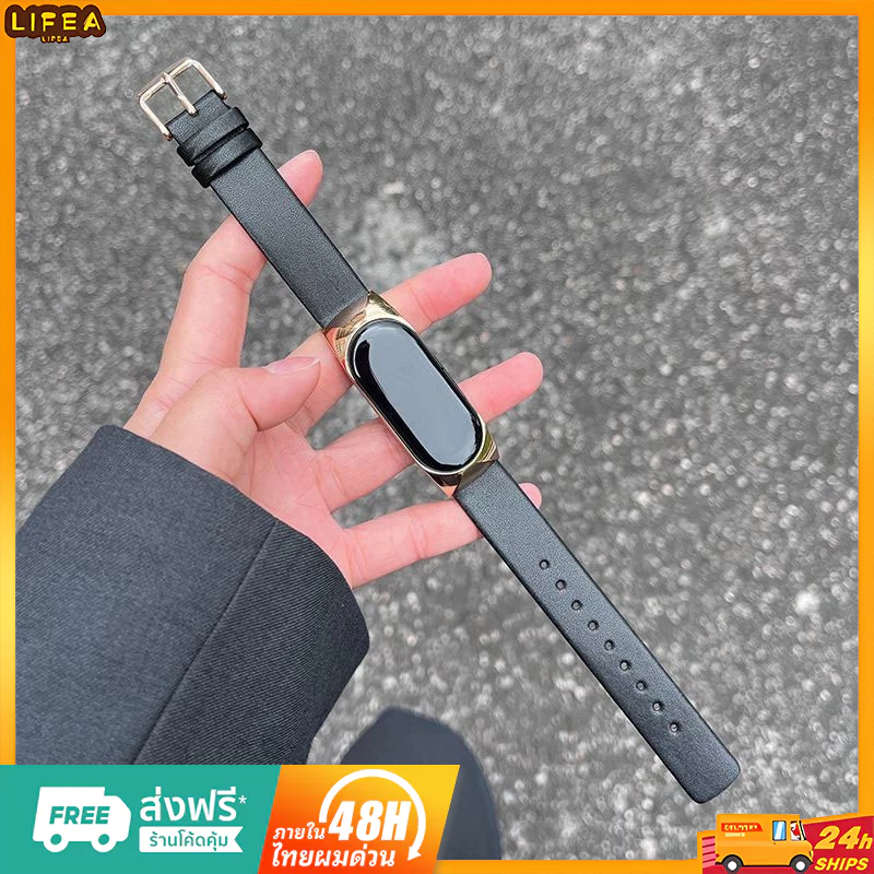 สายนาฬิกาข้อมือ สายหนังวัว แบบเปลี่ยน สําหรับ Xiaomi Mi Band 7 | Shopee ...