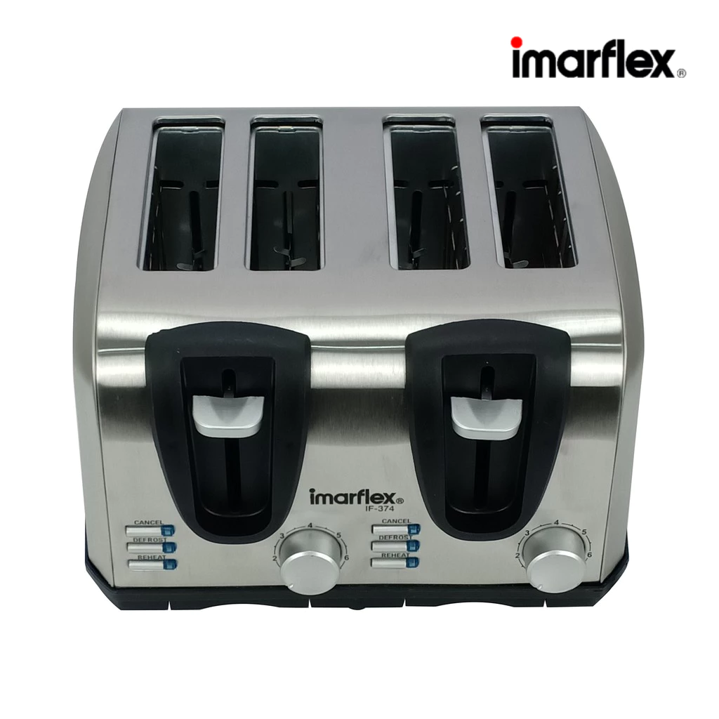 IMARFLEX_2 เครื่องปิ้งขนมปัง 4 แผ่น สแตนเลส IF-374