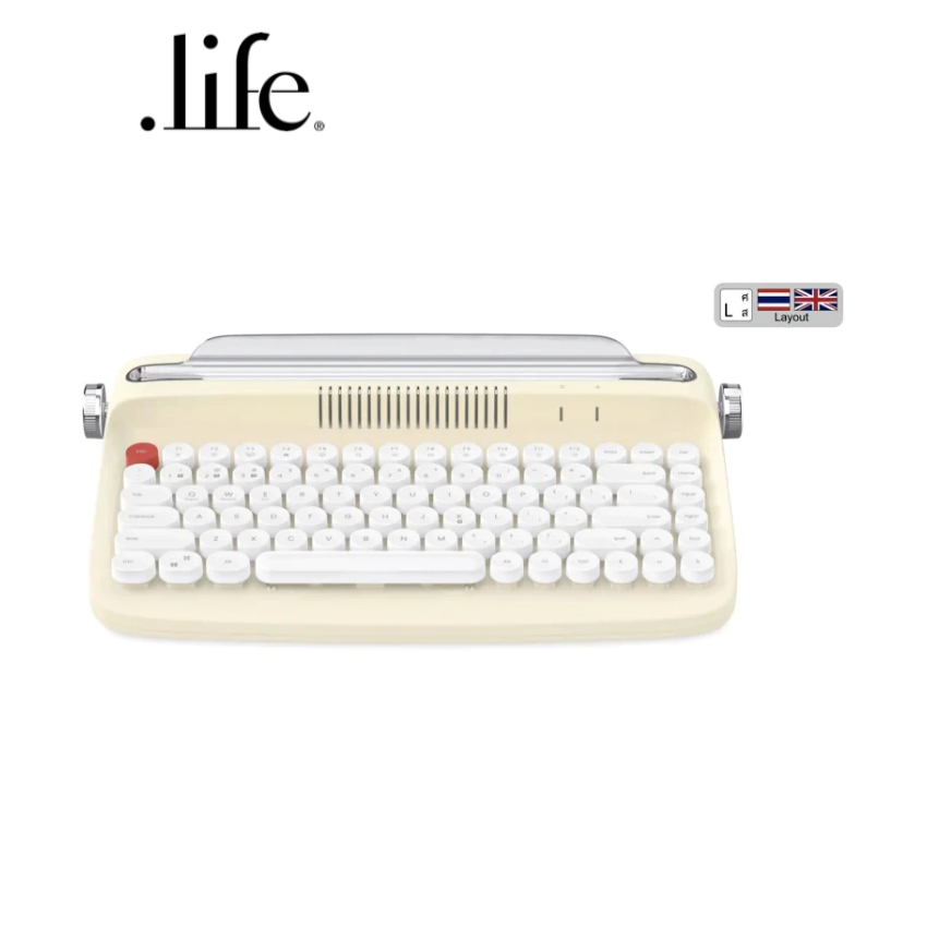 actto-retro-keyboard-คีย์บอร์ดไร้สายดีไซน์ย้อนยุค-คีย์ไทย-อังกฤษ-by-dotlife