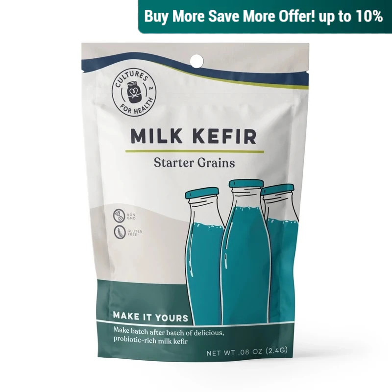 Cultures For Health, Milk Kefir, Starter Grains, 1 Packet, 2.4g ...