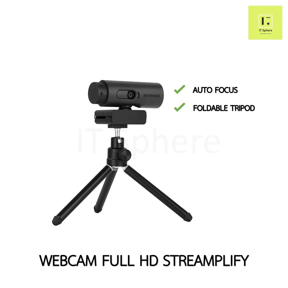 Full HD 60FPS Webcam Streamplify กล้อง สีดำ STREAMPLIFY สตรีมมิ่ง กล้อง ...