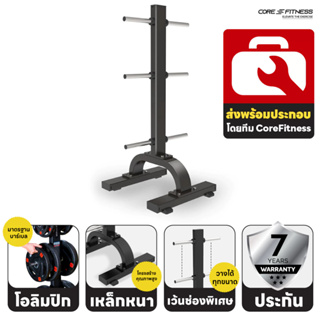 Core-Fitness - Vertical Plate Tree (TB54) แท่นเก็บแผ่นน้ำหนัก ที่เก็บแผ่นน้ำหนัก (รับประกันโครงสร้าง 7 ปี)