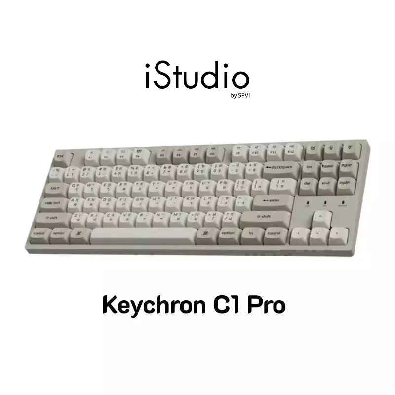 คีย์บอร์ด Keychron C1 Pro 8K QMK Wired Custom Mechanical Keyboard ขนาด ...