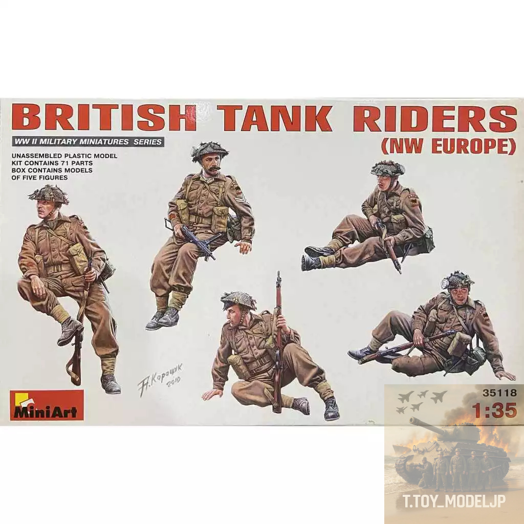 MiniArt 1/35 British Tank Riders (NW Europe) WWII Miniatures Series ...