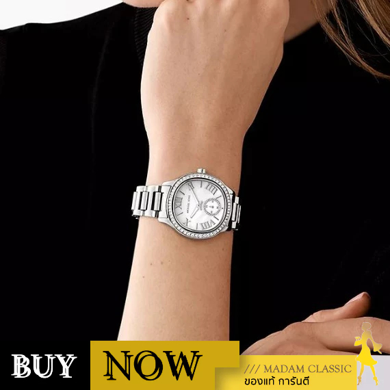 นาฬิกา MK นาฬิกาข้อมือผู้หญิง รุ่น MK4807,สาย Stainless steel, สีเงิน ...