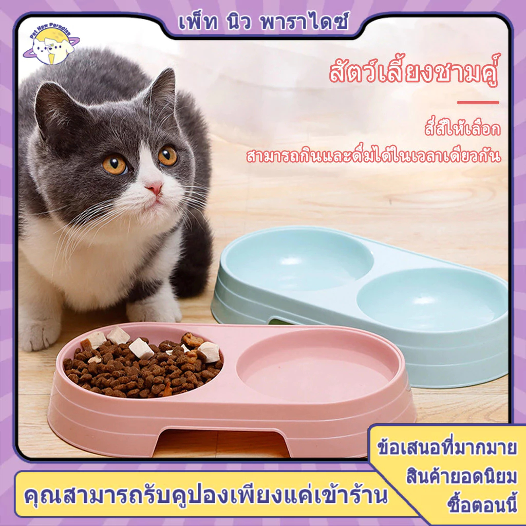 ชามอาหารแมว ชามข้าวแมว ชามอาหารสัตว์เลี้ยง