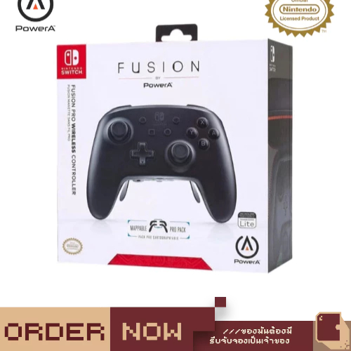 PowerA Fusion Pro Wireless Controller For Nintendo Switch - White/Black ...