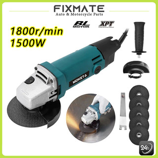 เครื่องเจียรไฟฟ้า เครื่องเจียร์ หินเจียร ลูกหมู 4 นิ้ว 1500Wพลัง 100 ชิ้นเครื่องบดมุมแผ่นตัดโลหะแผ่นขัดล้อขัด