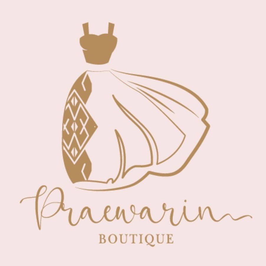 PRAEWARIN เซ็ทเสื้อกระโปรงผ้าไทยสีฟ้า เนื้อผ้าทออัดกาวจับจีบ หรูดูแพง มุมมองที่ 6