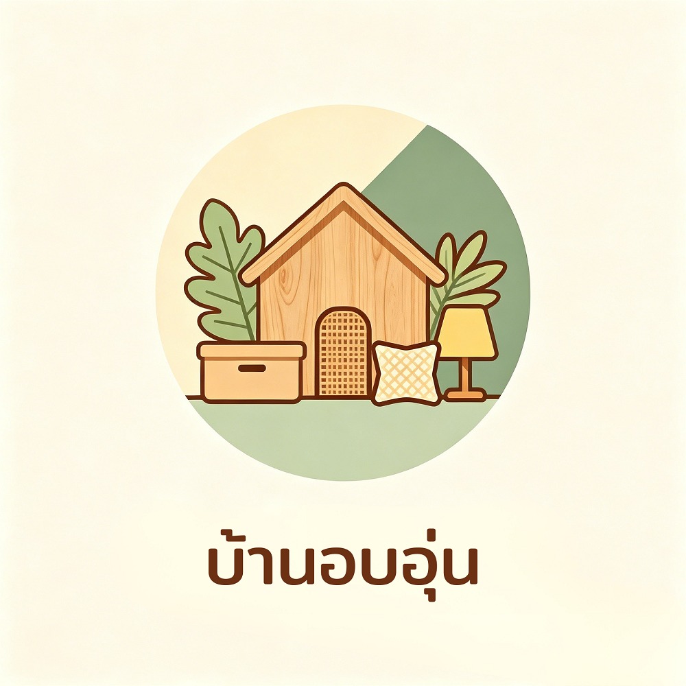 โลโก้ร้าน บ้านอบอุ่น