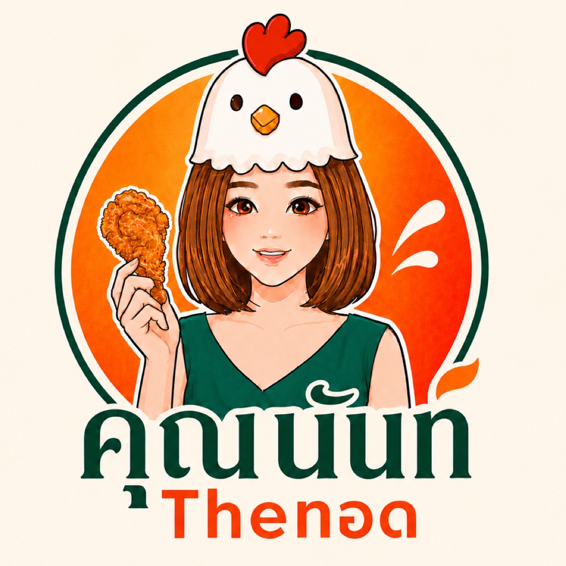 โลโก้ร้าน คุณนันท์Theทอด