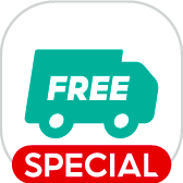 ส่งฟรี* + 
 โค้ดลดทั้งแอป