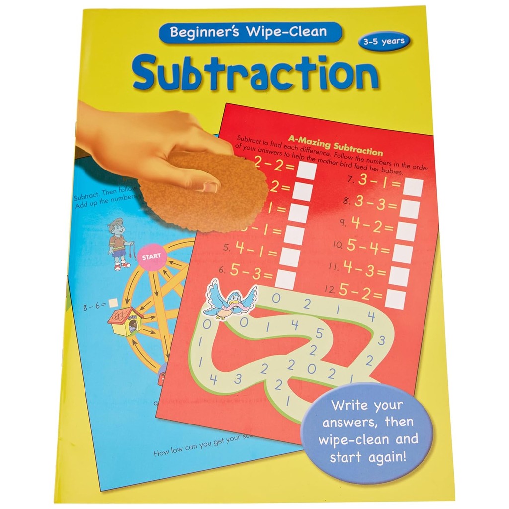 หนังสืออังกฤษใหม่ BEGINNERS MATHS WIPE CLEAN BOOKS | Shopee Thailand